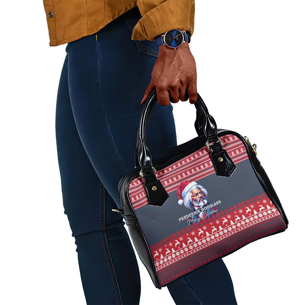 Frederick Douglass Christmas Shoulder Handbag Power Concedes Nothing Quote Ugly Sweater Knitted Pattern
