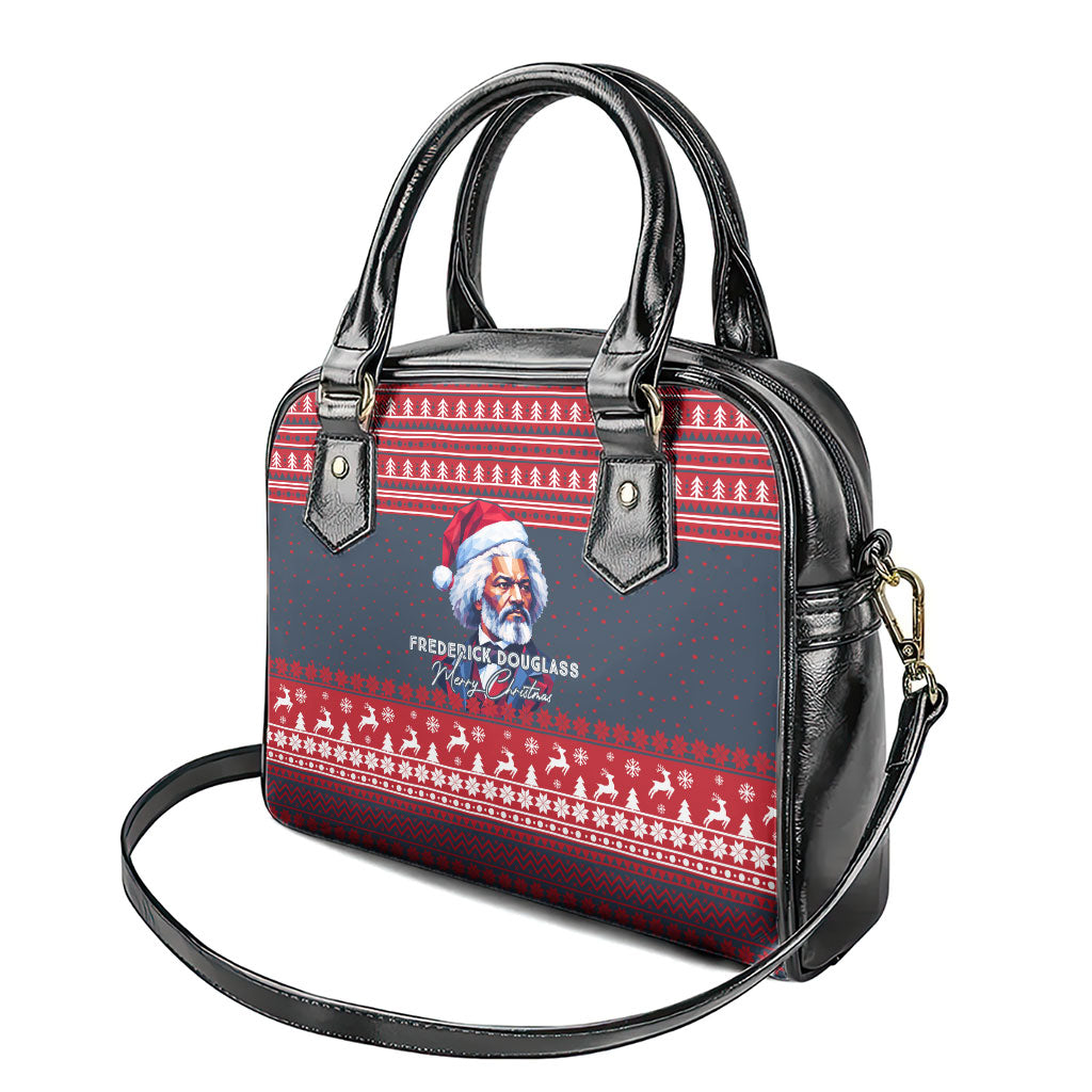 Frederick Douglass Christmas Shoulder Handbag Power Concedes Nothing Quote Ugly Sweater Knitted Pattern