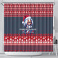 Frederick Douglass Christmas Shower Curtain Power Concedes Nothing Quote Ugly Sweater Knitted Pattern
