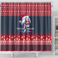 Frederick Douglass Christmas Shower Curtain Power Concedes Nothing Quote Ugly Sweater Knitted Pattern