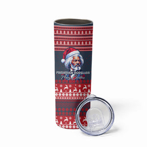Frederick Douglass Christmas Skinny Tumbler Power Concedes Nothing Quote Ugly Sweater Knitted Pattern