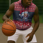 Frederick Douglass Christmas Sleeveless Zip Hoodie Power Concedes Nothing Quote Ugly Sweater Knitted Pattern