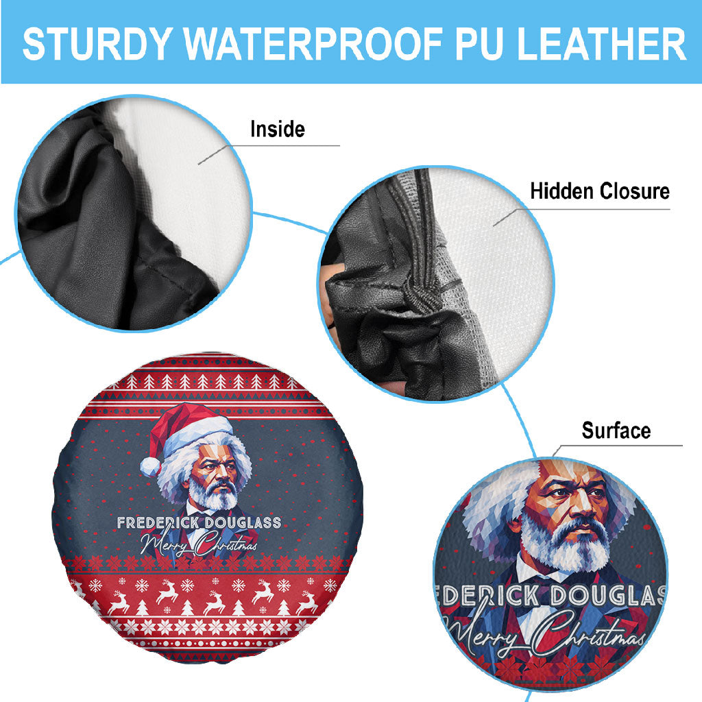 Frederick Douglass Christmas Spare Tire Cover Power Concedes Nothing Quote Ugly Sweater Knitted Pattern