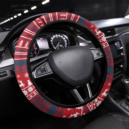 Frederick Douglass Christmas Steering Wheel Cover Power Concedes Nothing Quote Ugly Sweater Knitted Pattern
