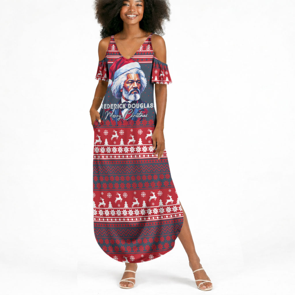 Frederick Douglass Christmas Summer Maxi Dress Power Concedes Nothing Quote Ugly Sweater Knitted Pattern