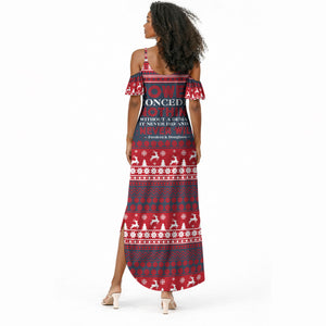Frederick Douglass Christmas Summer Maxi Dress Power Concedes Nothing Quote Ugly Sweater Knitted Pattern