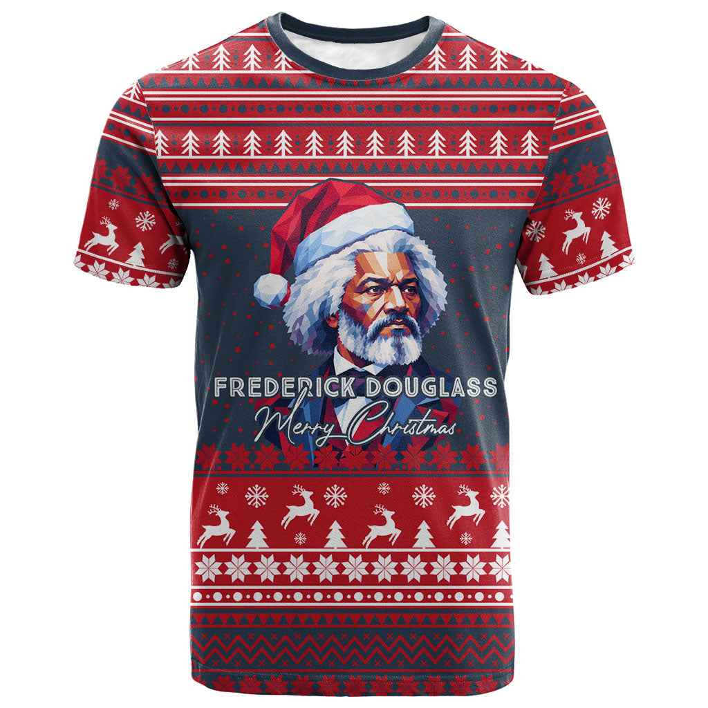 Frederick Douglass Christmas T shirt Power Concedes Nothing Quote Ugly Sweater Knitted Pattern