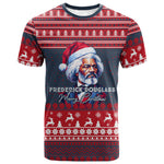 Frederick Douglass Christmas T shirt Power Concedes Nothing Quote Ugly Sweater Knitted Pattern