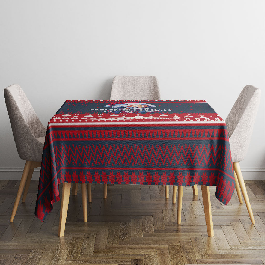 Frederick Douglass Christmas Tablecloth Power Concedes Nothing Quote Ugly Sweater Knitted Pattern
