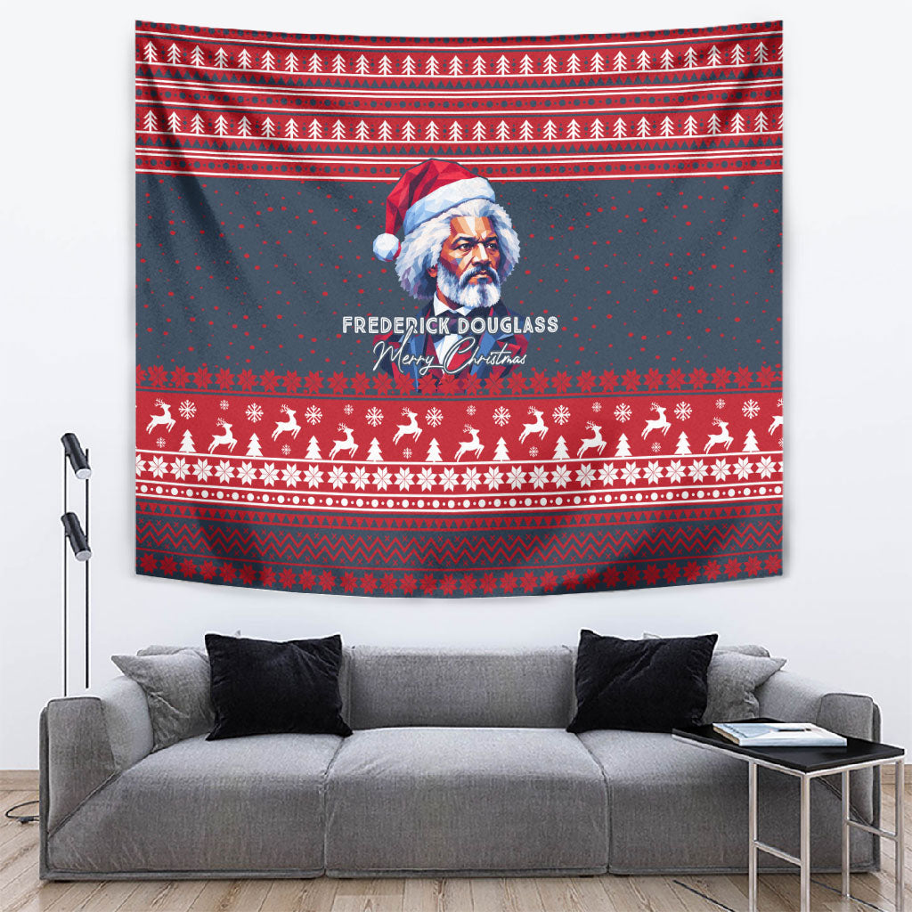 Frederick Douglass Christmas Tapestry Power Concedes Nothing Quote Ugly Sweater Knitted Pattern