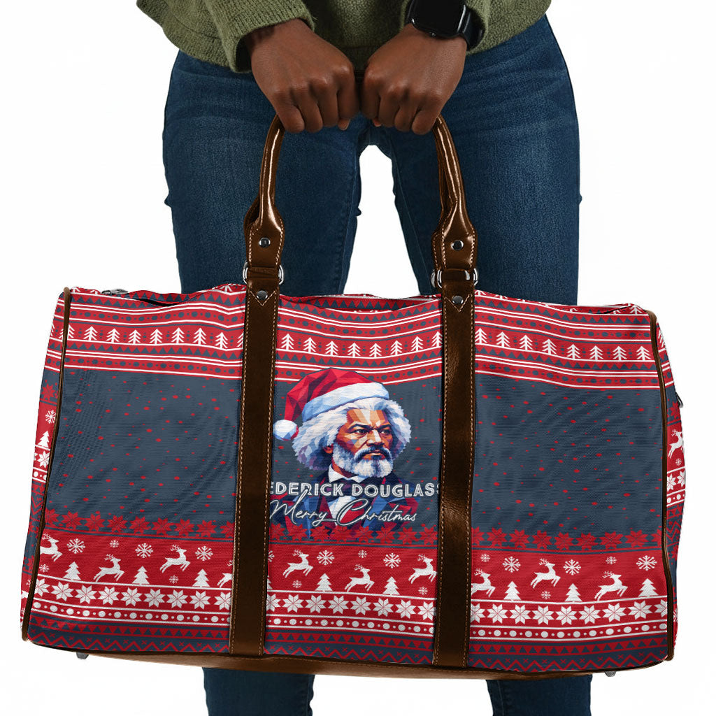 Frederick Douglass Christmas Travel Bag Power Concedes Nothing Quote Ugly Sweater Knitted Pattern