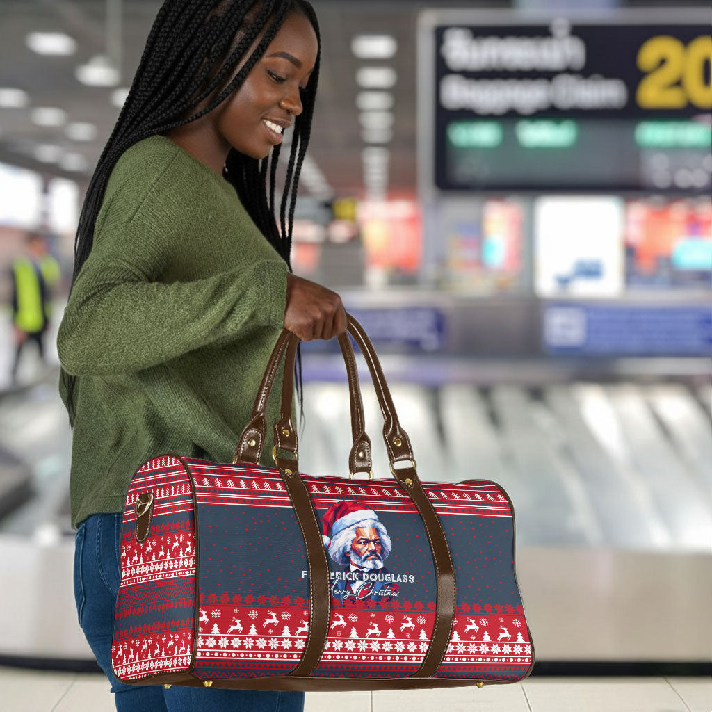 Frederick Douglass Christmas Travel Bag Power Concedes Nothing Quote Ugly Sweater Knitted Pattern