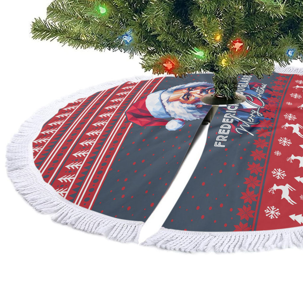Frederick Douglass Christmas Tree Skirt Power Concedes Nothing Quote Ugly Knitted Pattern