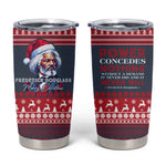 Frederick Douglass Christmas Tumbler Cup Power Concedes Nothing Quote Ugly Sweater Knitted Pattern