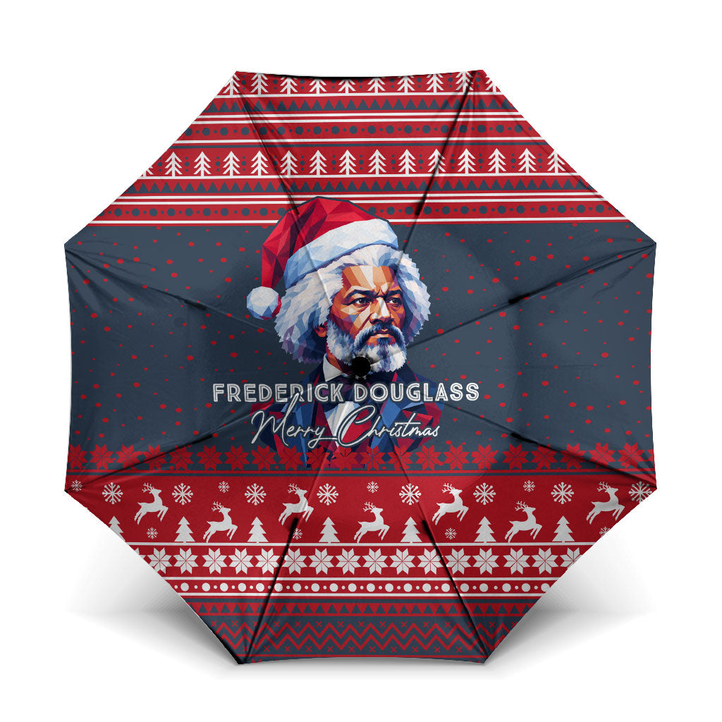 Frederick Douglass Christmas Umbrella Power Concedes Nothing Quote Ugly Sweater Knitted Pattern