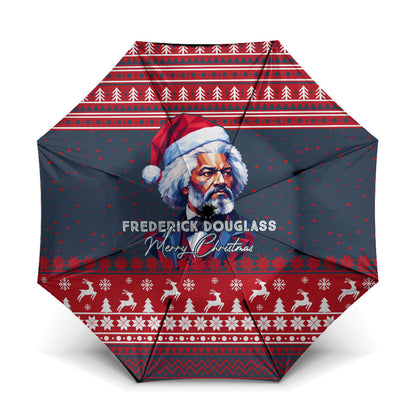 Frederick Douglass Christmas Umbrella Power Concedes Nothing Quote Ugly Sweater Knitted Pattern