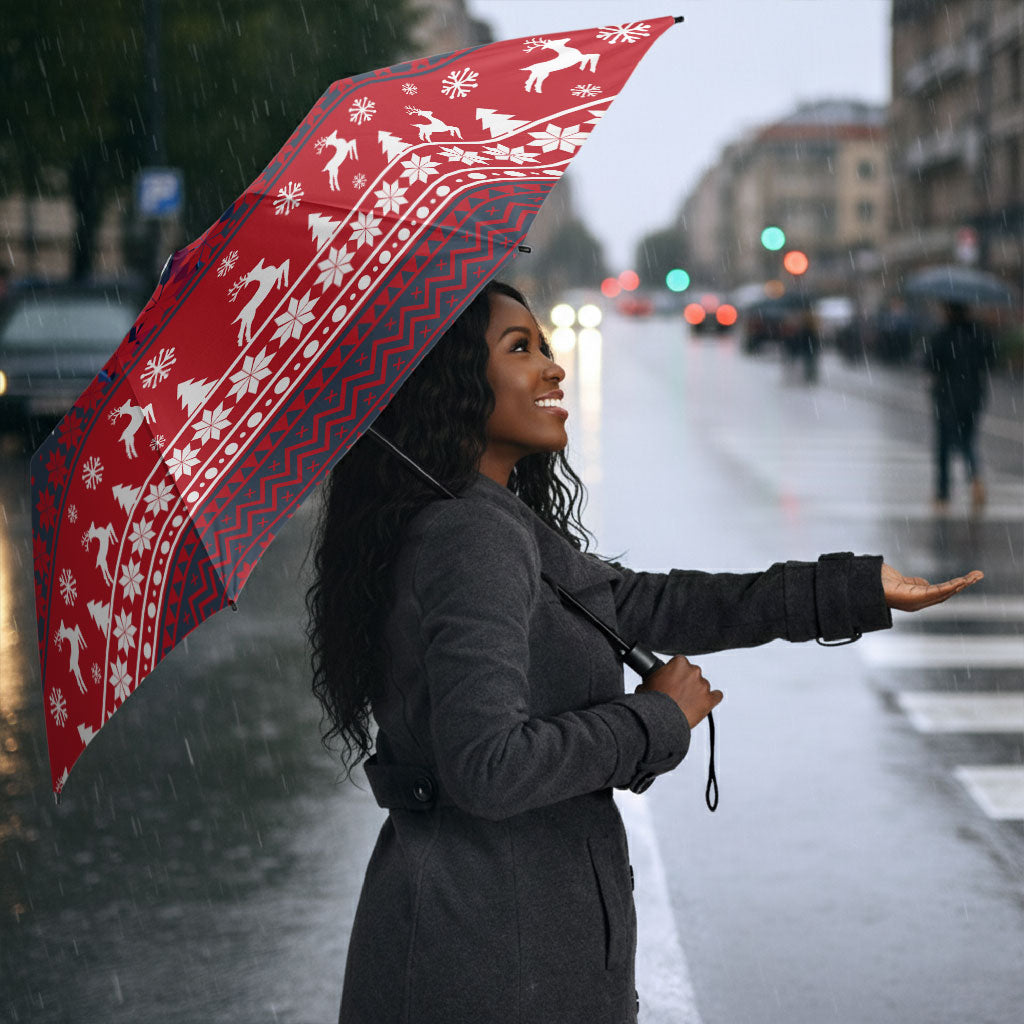 Frederick Douglass Christmas Umbrella Power Concedes Nothing Quote Ugly Sweater Knitted Pattern