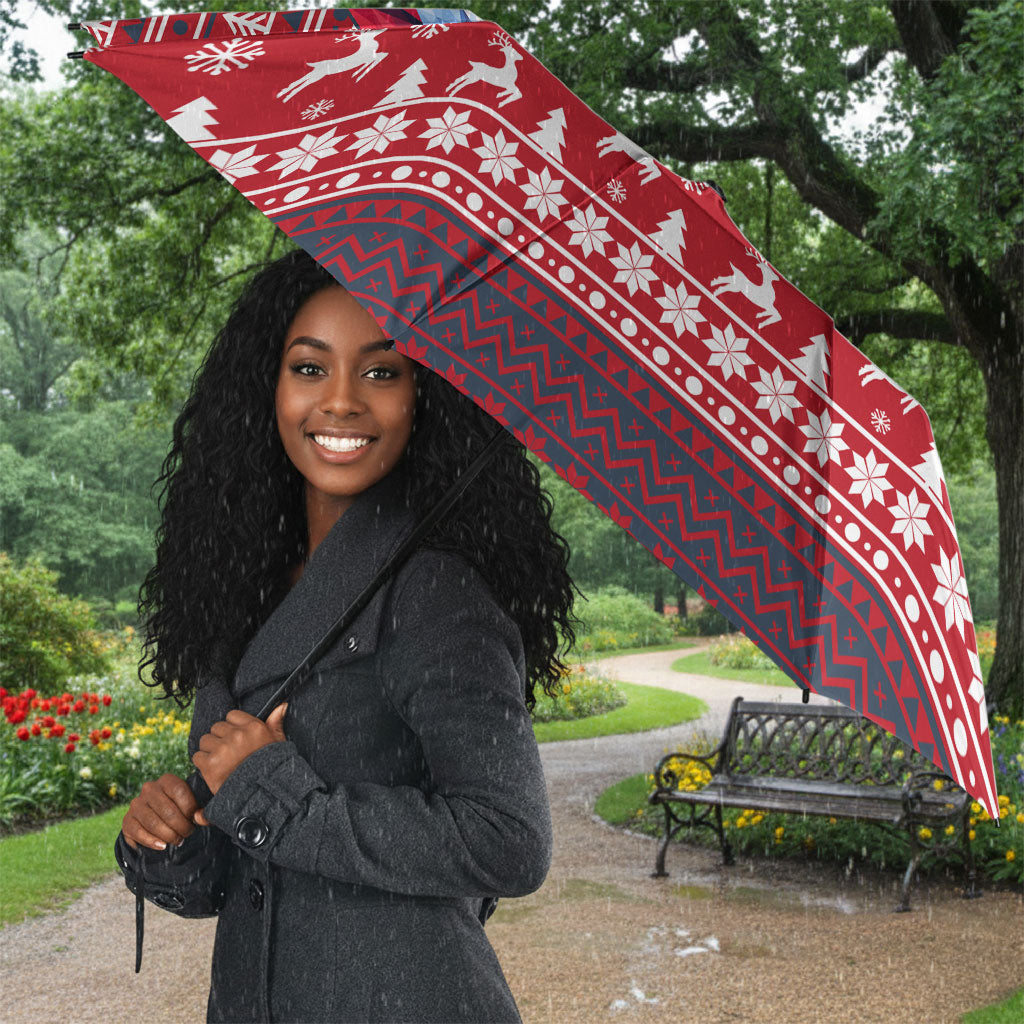 Frederick Douglass Christmas Umbrella Power Concedes Nothing Quote Ugly Sweater Knitted Pattern