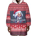 Frederick Douglass Christmas Wearable Blanket Hoodie Power Concedes Nothing Quote Ugly Sweater Knitted Pattern