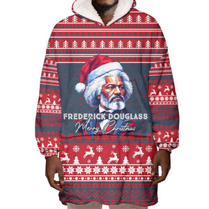 Frederick Douglass Christmas Wearable Blanket Hoodie Power Concedes Nothing Quote Ugly Sweater Knitted Pattern
