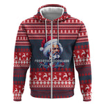 Frederick Douglass Christmas Zip Hoodie Power Concedes Nothing Quote Ugly Sweater Knitted Pattern
