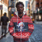 Frederick Douglass Christmas Zip Hoodie Power Concedes Nothing Quote Ugly Sweater Knitted Pattern