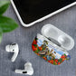 Barbados Independence Day Pelican AirPods Case Patriotic Tropical Island Scenery And Exotic Flowers