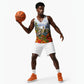 Barbados Independence Day Pelican Basketball Jersey Patriotic Tropical Island Scenery And Exotic Flowers