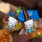 Barbados Independence Day Pelican 4 in 1 Can Cooler Tumbler Patriotic Tropical Island Scenery And Exotic Flowers