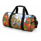 Barbados Independence Day Pelican Duffle Bag Patriotic Tropical Island Scenery And Exotic Flowers