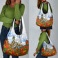Barbados Independence Day Pelican Grocery Bag Patriotic Tropical Island Scenery And Exotic Flowers