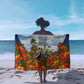 Barbados Independence Day Pelican Sarong Patriotic Tropical Island Scenery And Exotic Flowers