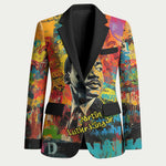 Martin Luther King Jr Blazer Colorful Street Art Portrait Black History Graffiti Style - African Pride