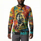 Martin Luther King Jr Button Sweatshirt Colorful Street Art Portrait Black History Graffiti Style