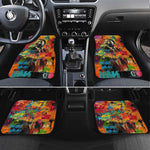 Martin Luther King Jr Car Mats Colorful Street Art Portrait Black History Graffiti Style - African Pride