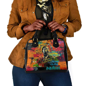 Martin Luther King Jr Shoulder Handbag Colorful Street Art Portrait Black History Graffiti Style - African Pride
