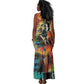 Martin Luther King Jr Tank Maxi Dress Colorful Street Art Portrait Black History Graffiti Style - African Pride
