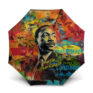 Martin Luther King Jr Umbrella Colorful Street Art Portrait Black History Graffiti Style - African Pride