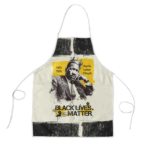Martin Luther King Jr Apron Black Lives Matter Street Art Portrait Civil Rights Tribute Bold Striped - African Pride