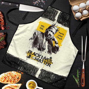 Martin Luther King Jr Apron Black Lives Matter Street Art Portrait Civil Rights Tribute Bold Striped - African Pride