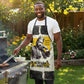 Martin Luther King Jr Apron Black Lives Matter Street Art Portrait Civil Rights Tribute Bold Striped - African Pride