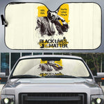 Martin Luther King Jr Auto Sun Shade Black Lives Matter Street Art Portrait Civil Rights Tribute Bold Striped - African Pride