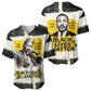 Martin Luther King Jr Baseball Jersey Black Lives Matter Street Art Portrait Civil Rights Tribute Bold Striped TS04