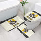 Martin Luther King Jr Bathroom Set Black Lives Matter Street Art Portrait Civil Rights Tribute Bold Striped - African Pride