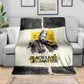 Martin Luther King Jr Blanket Black Lives Matter Street Art Portrait Civil Rights Tribute Bold Striped - African Pride