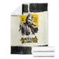 Martin Luther King Jr Blanket Black Lives Matter Street Art Portrait Civil Rights Tribute Bold Striped - African Pride
