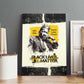 Martin Luther King Jr Canvas Wall Art Black Lives Matter Street Art Portrait Civil Rights Tribute Bold Striped - African Pride