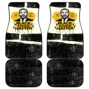 Martin Luther King Jr Car Mats Black Lives Matter Street Art Portrait Civil Rights Tribute Bold Striped - African Pride