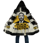 Martin Luther King Jr Cloak Black Lives Matter Street Art Portrait Civil Rights Tribute Bold Striped - African Pride