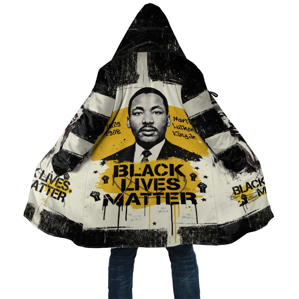 Martin Luther King Jr Cloak Black Lives Matter Street Art Portrait Civil Rights Tribute Bold Striped - African Pride